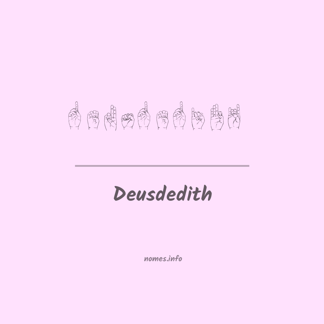 Deusdedith em Libras