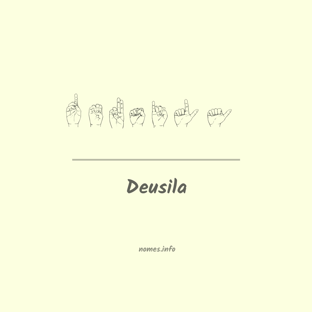 Deusila em Libras