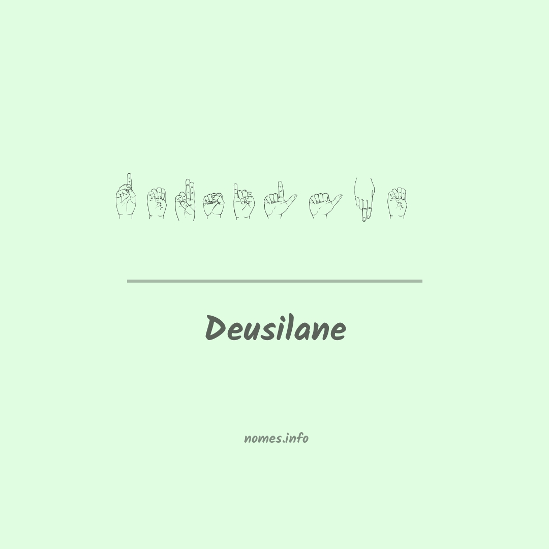Deusilane em Libras
