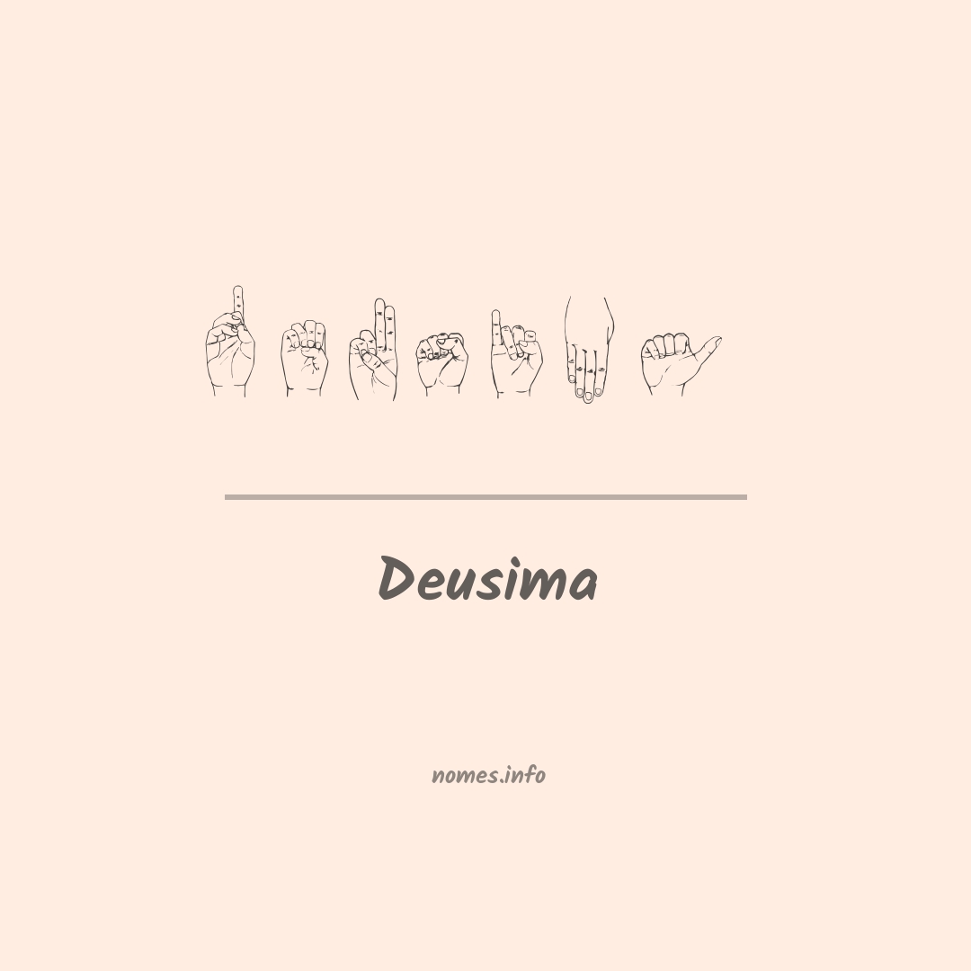 Deusima em Libras