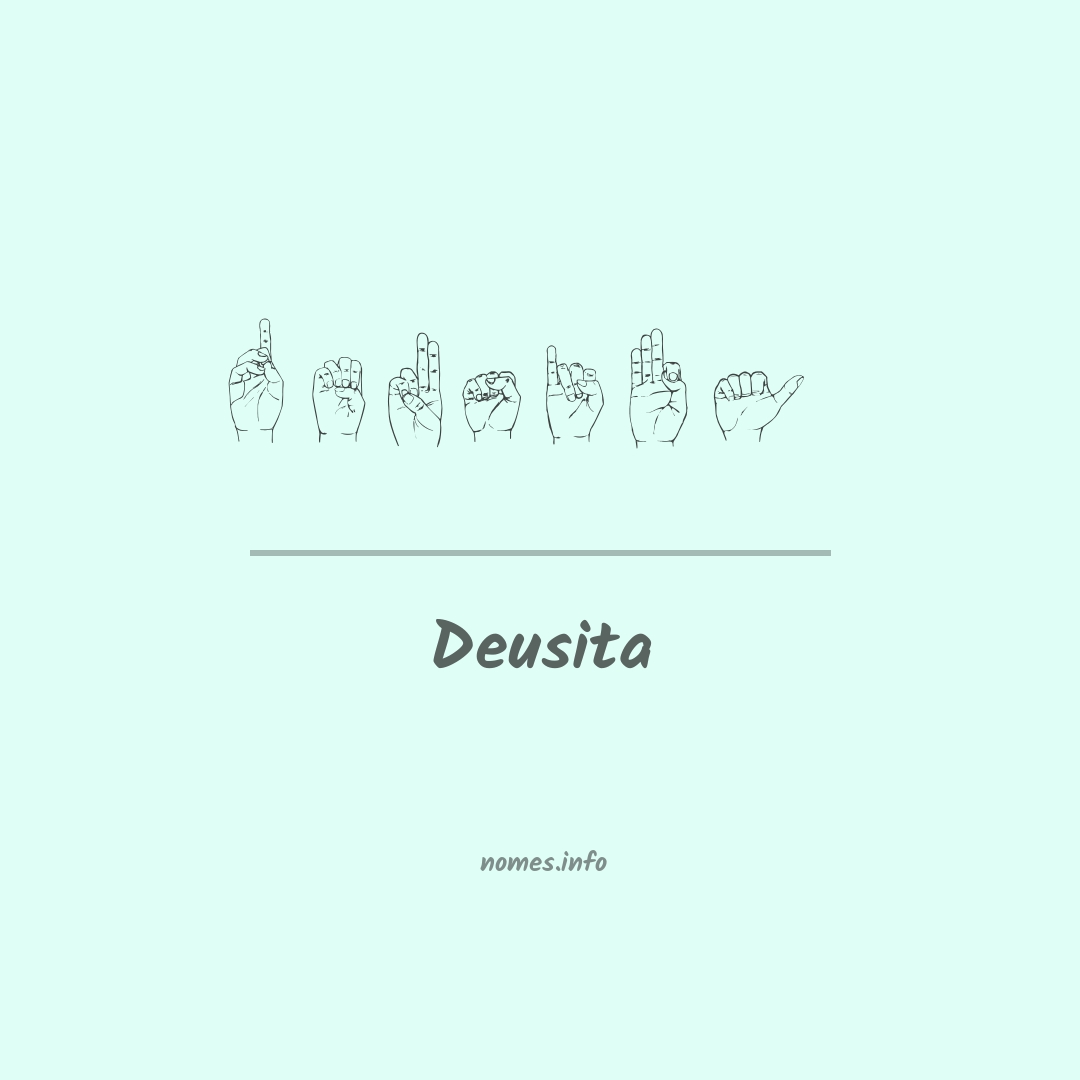 Deusita em Libras