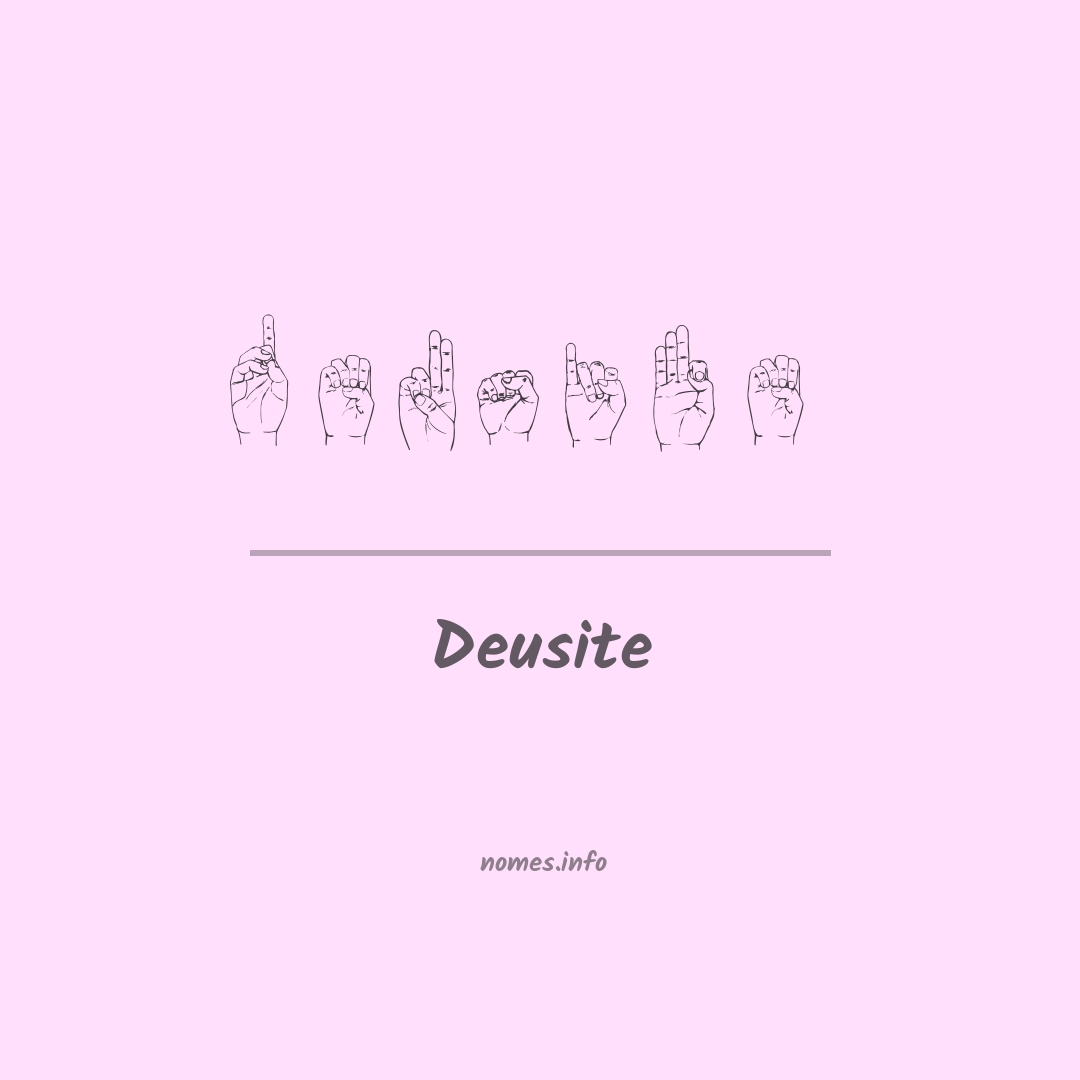Deusite em Libras