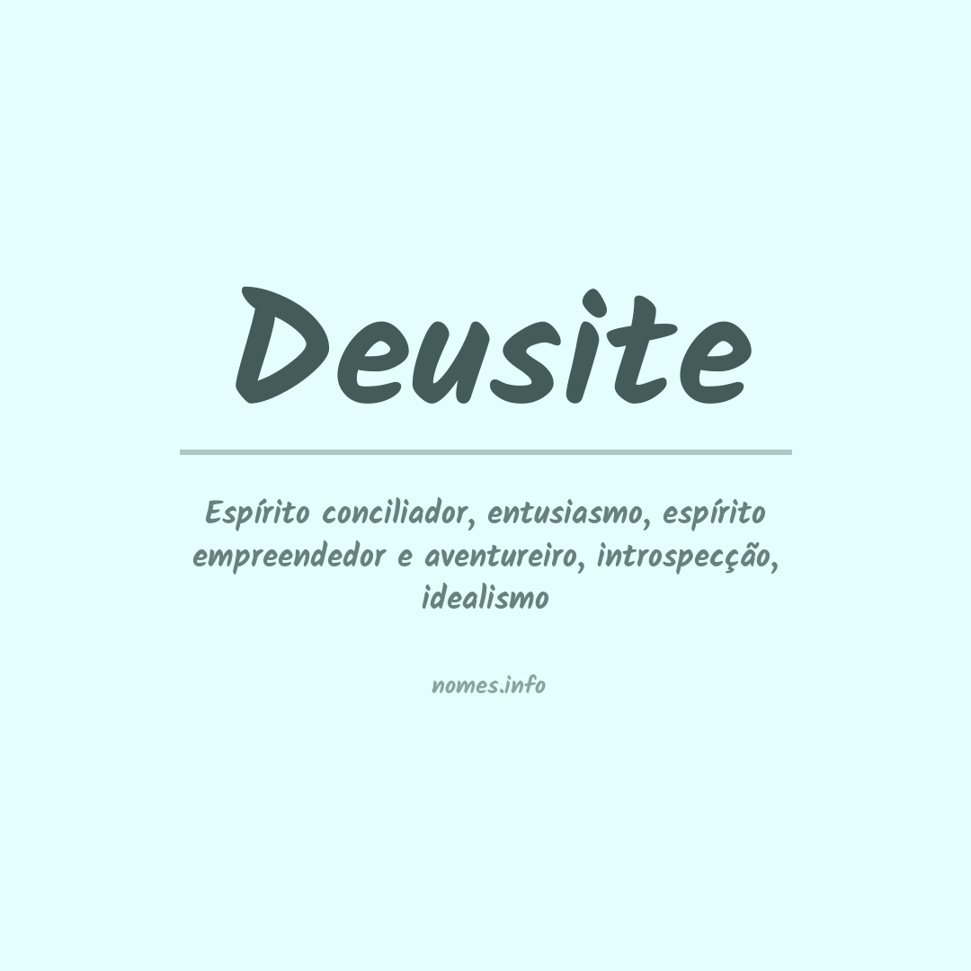 Significado do nome Deusite