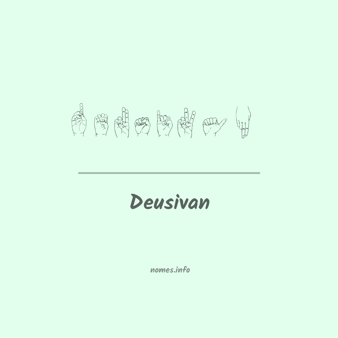Deusivan em Libras