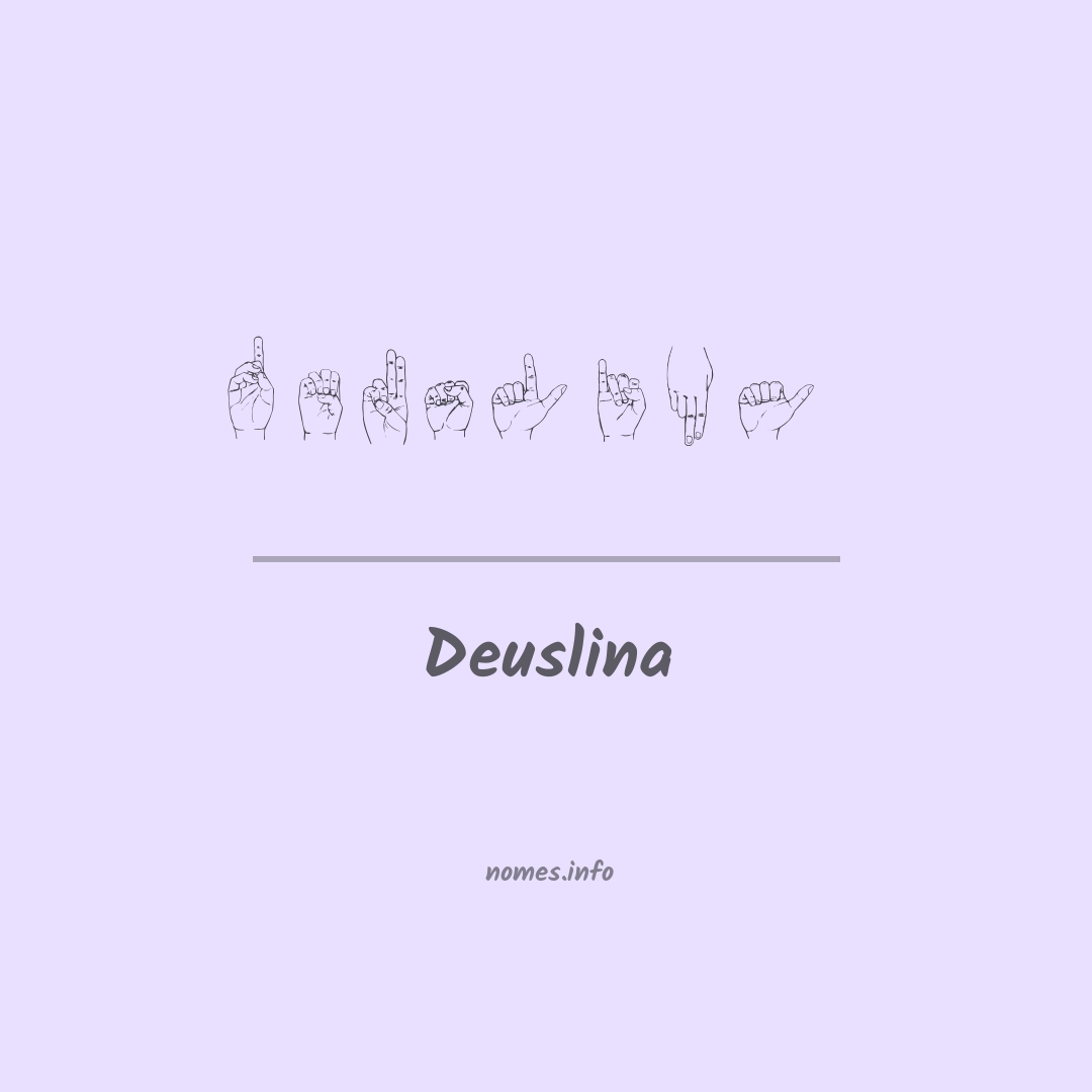 Deuslina em Libras
