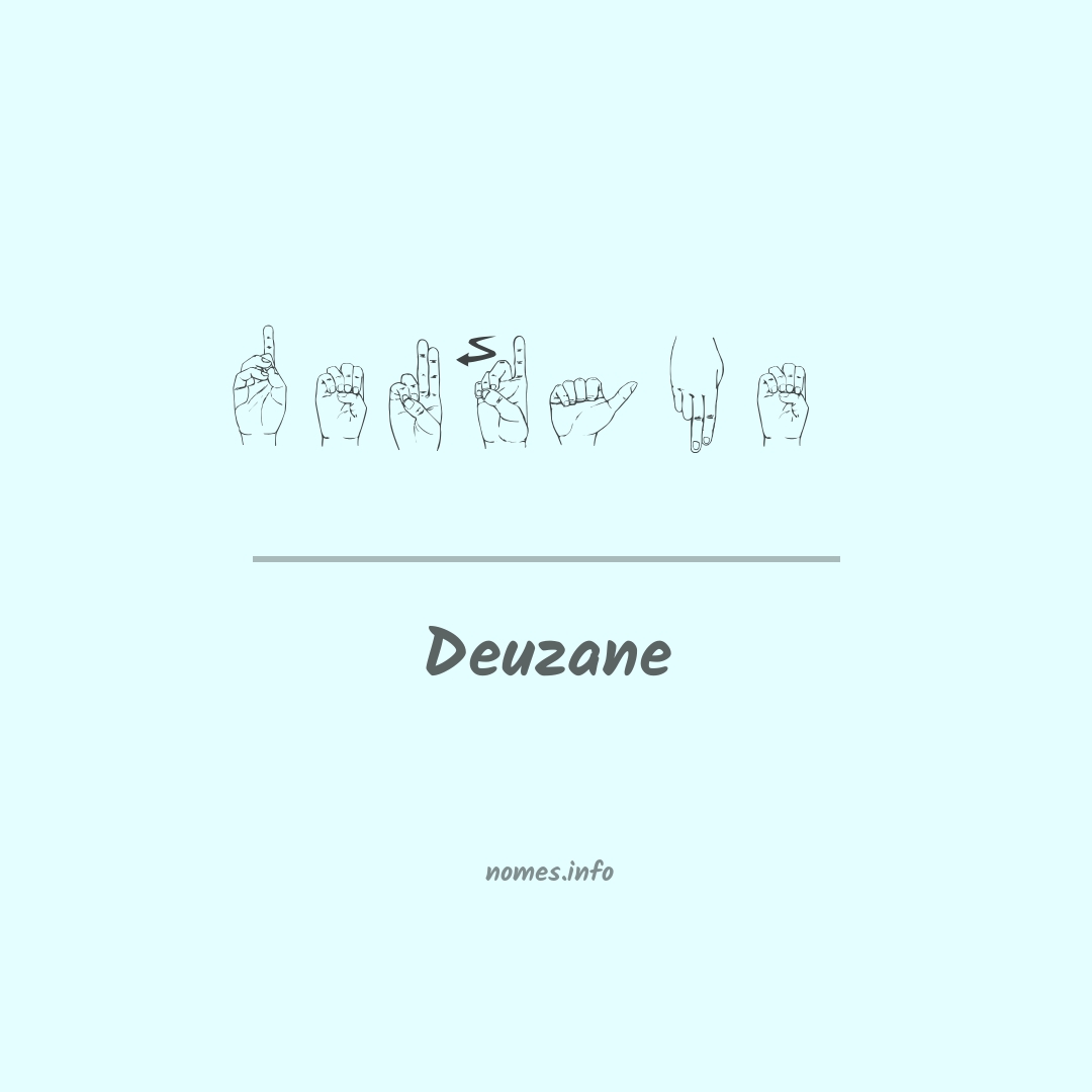 Deuzane em Libras