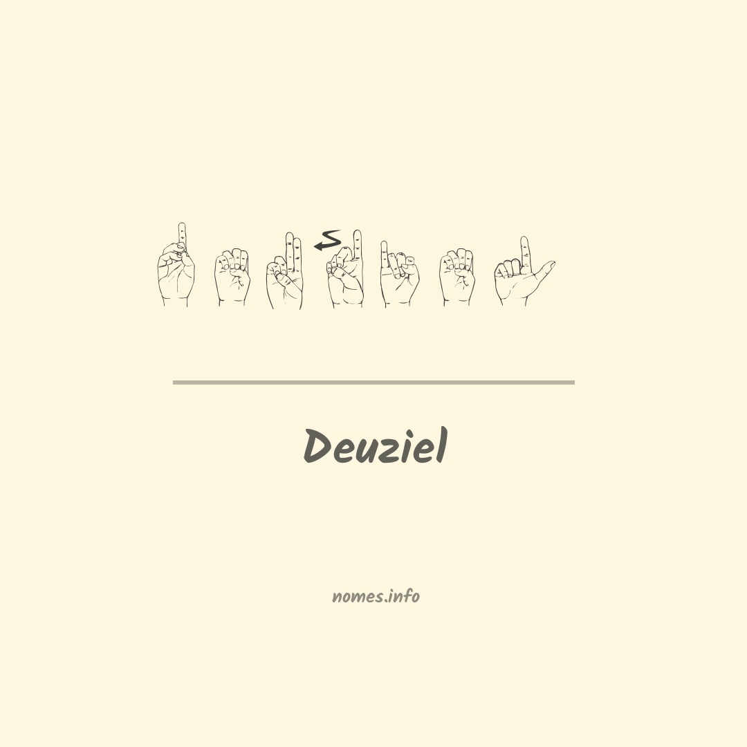 Deuziel em Libras