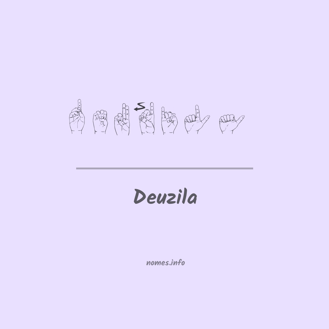 Deuzila em Libras
