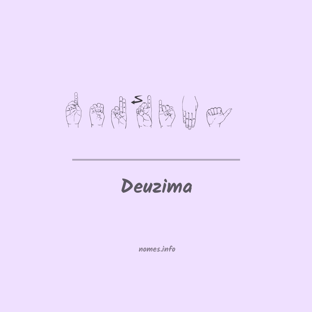 Deuzima em Libras