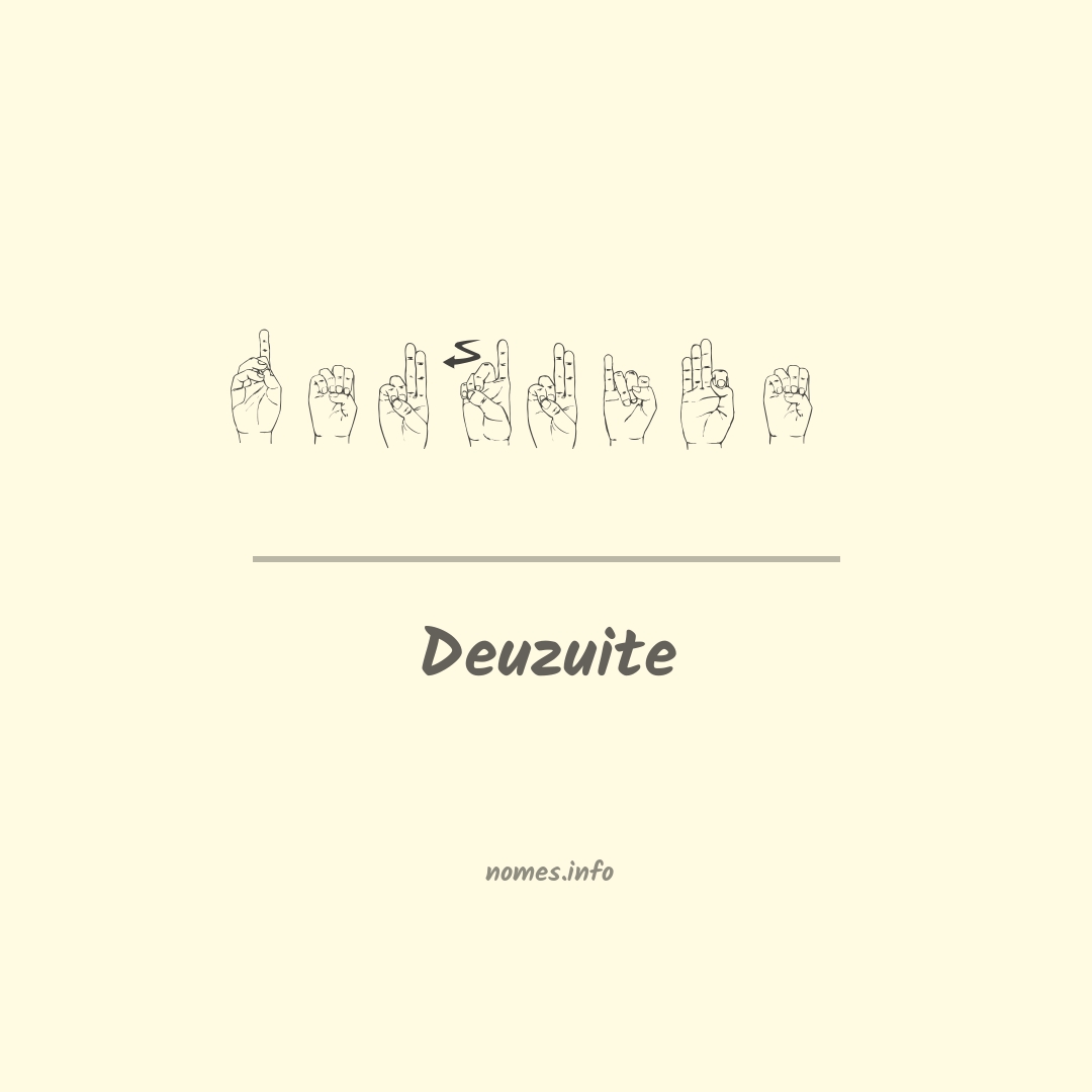 Deuzuite em Libras
