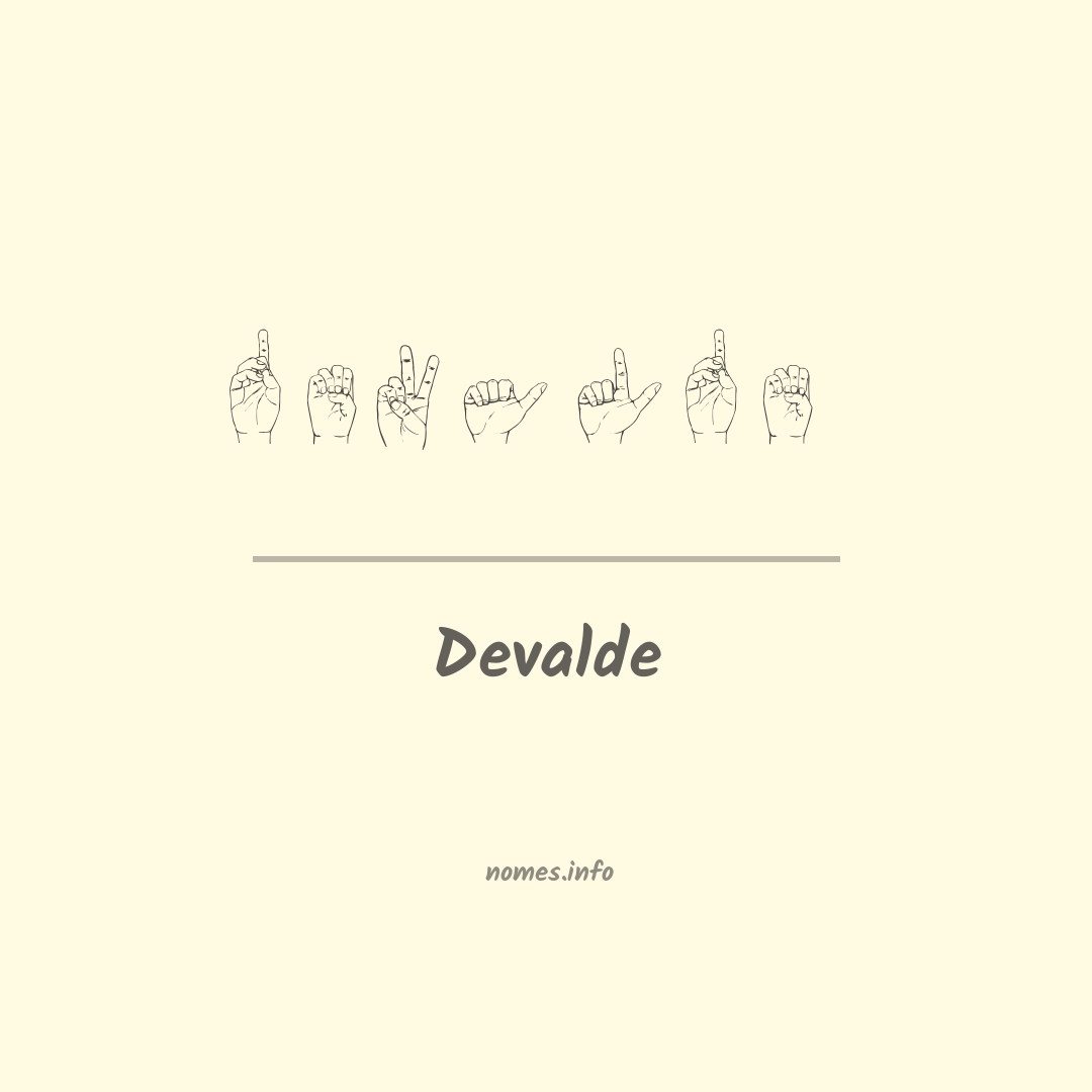 Devalde em Libras