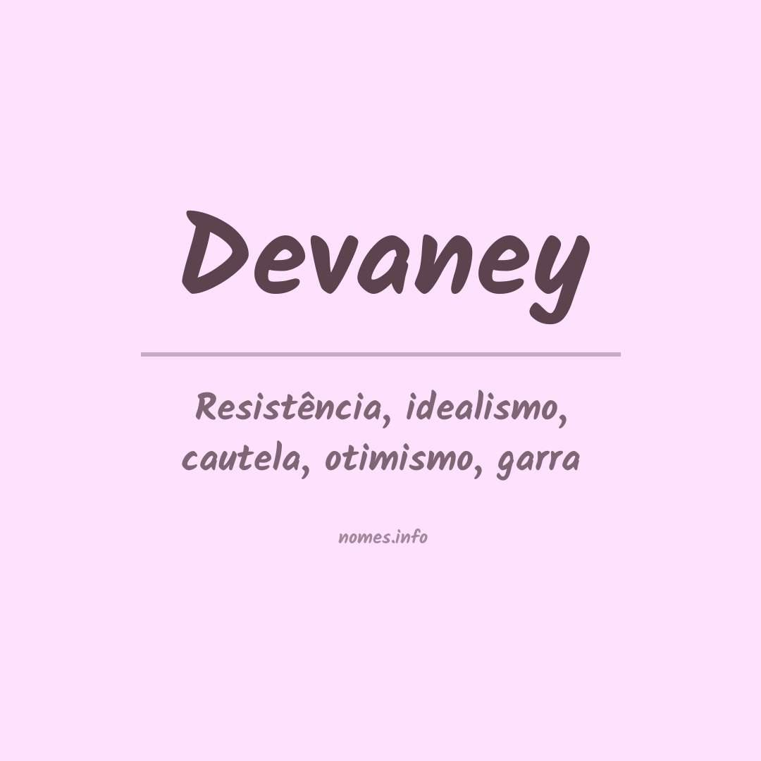 Significado do nome Devaney