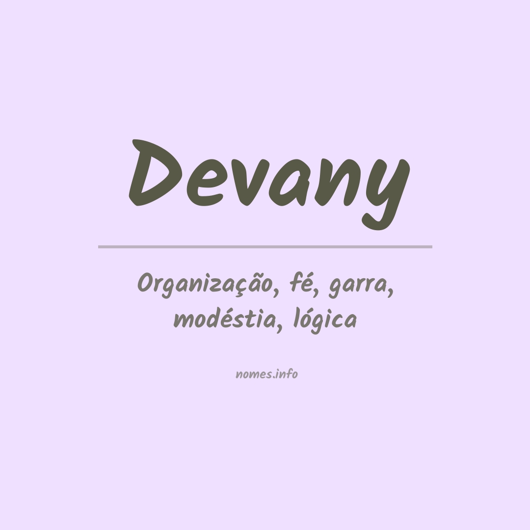 Significado do nome Devany