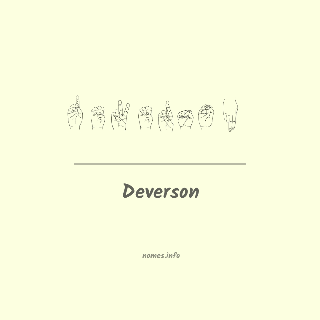 Deverson em Libras