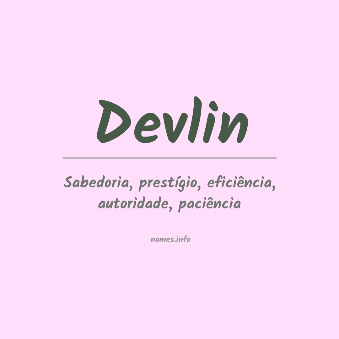 Significado do nome Devlin