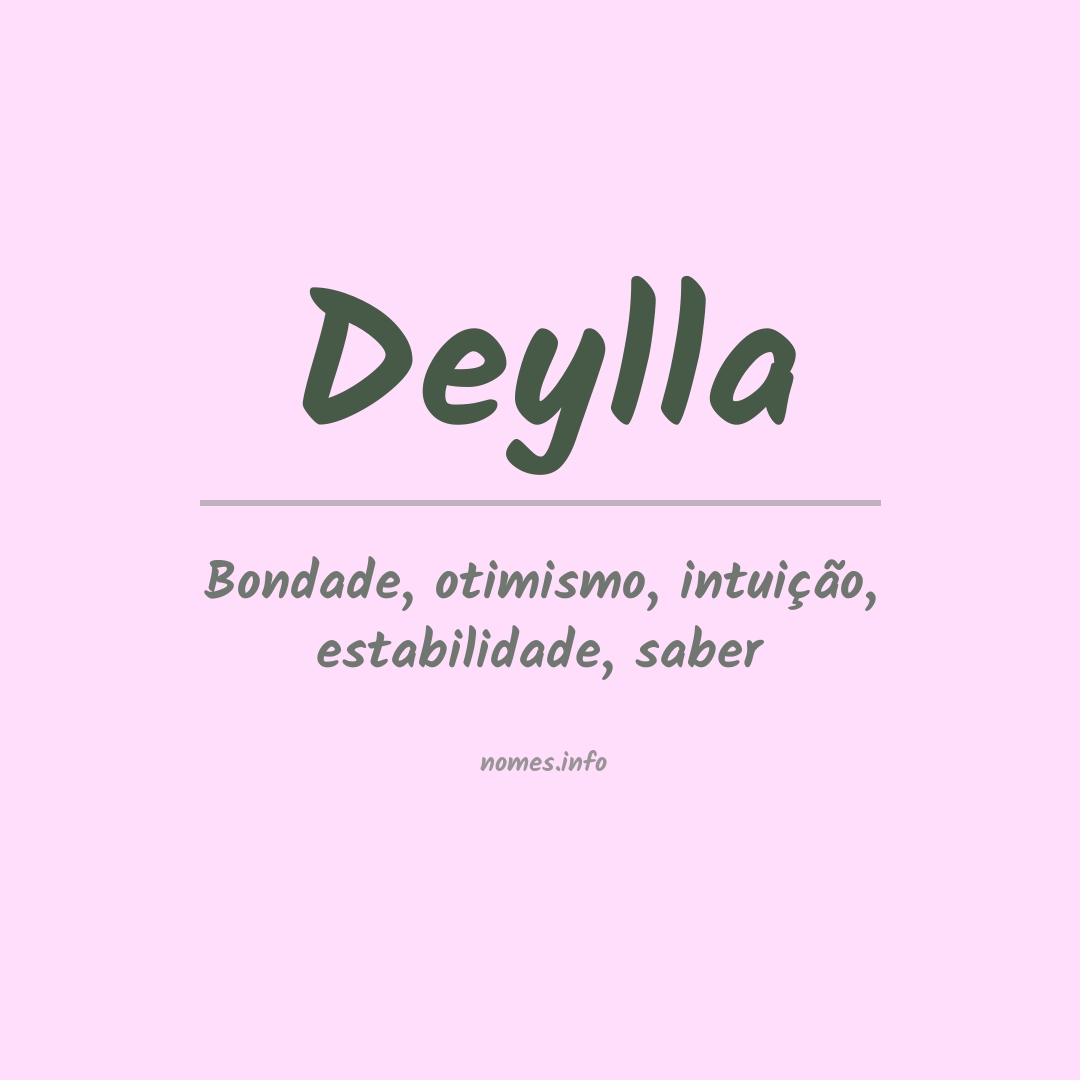 Significado do nome Deylla