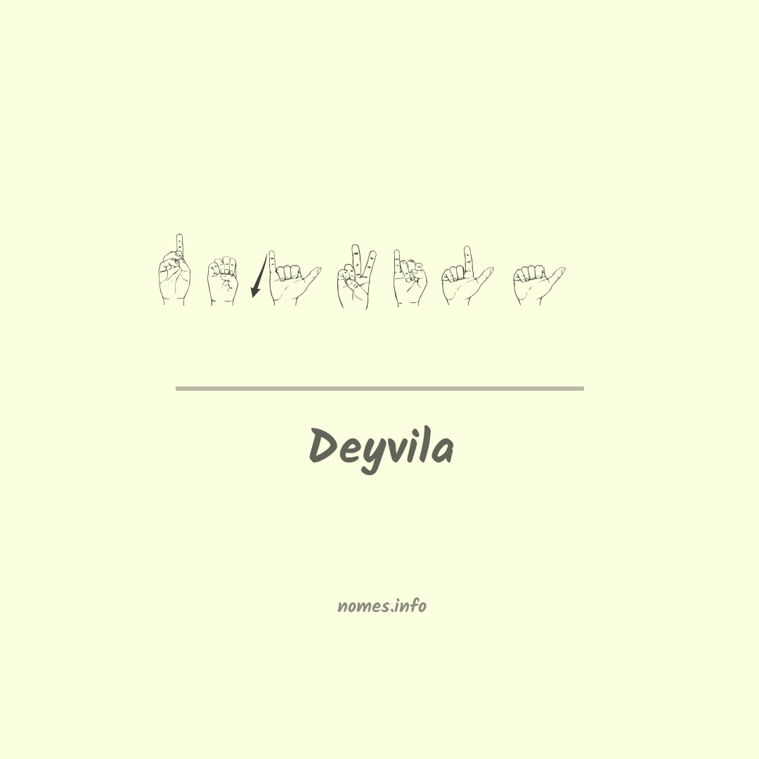 Deyvila em Libras