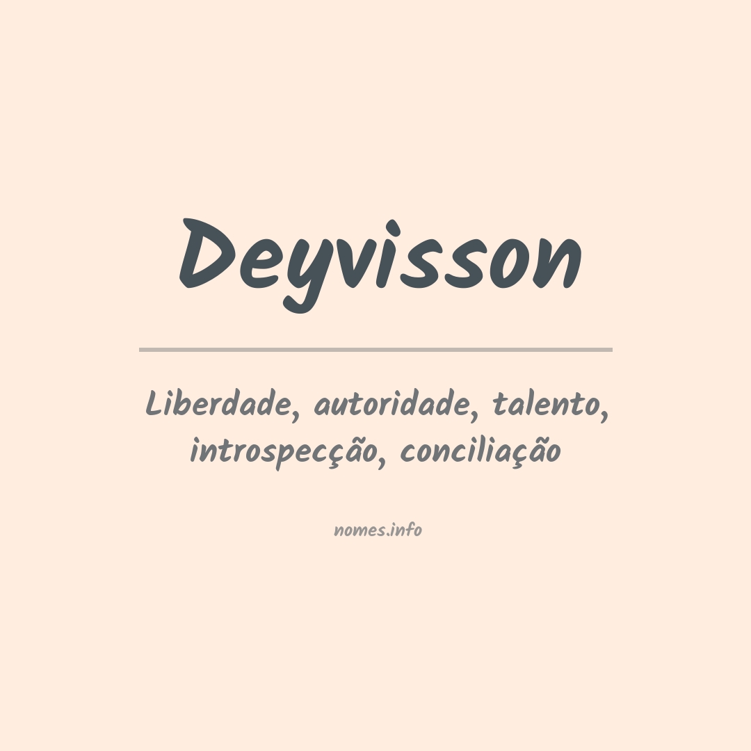 Significado do nome Deyvisson