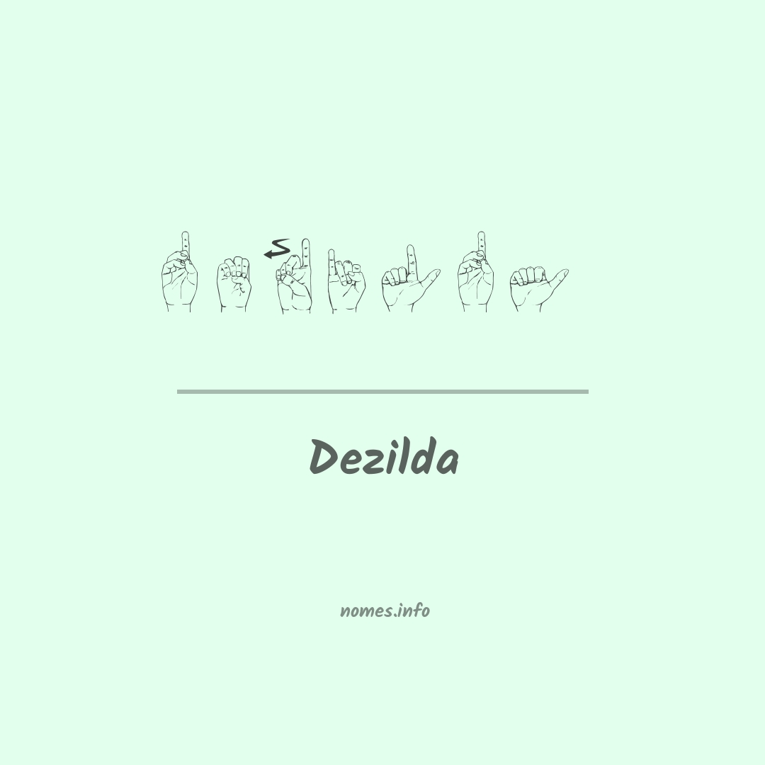 Dezilda em Libras