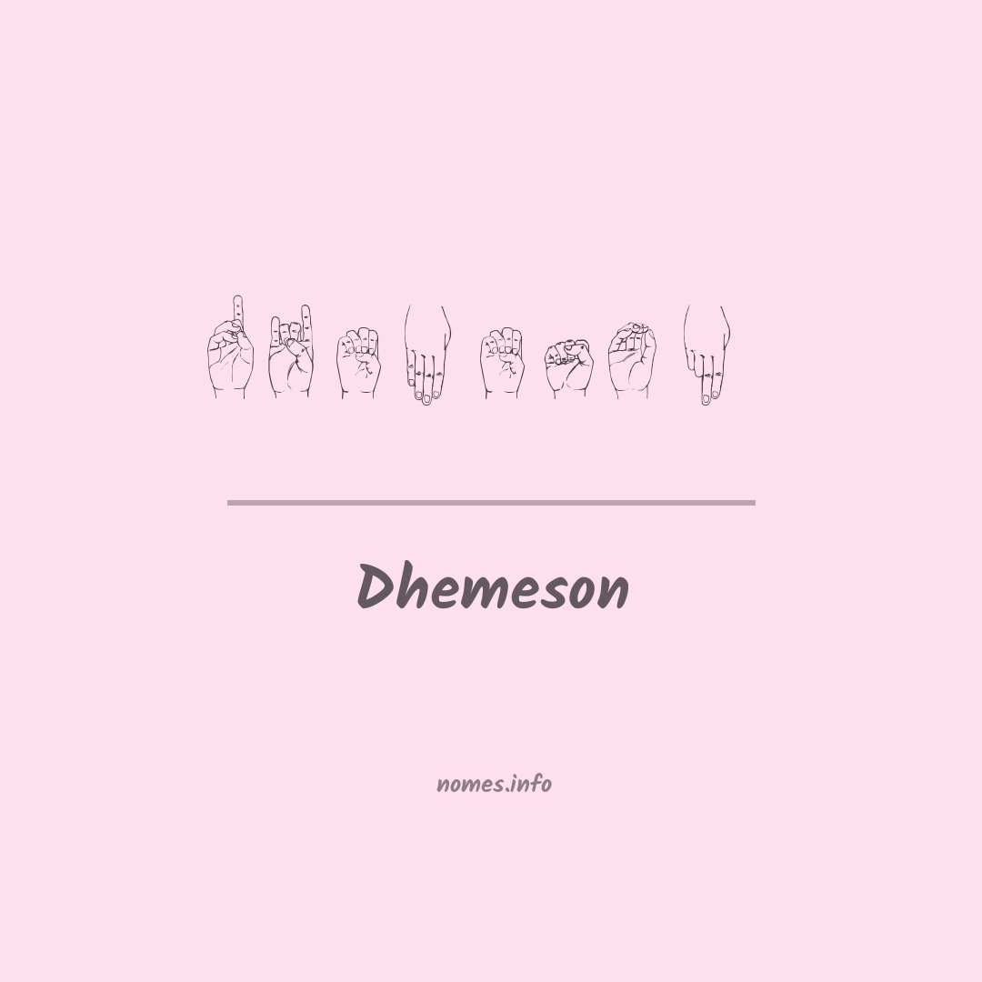Dhemeson em Libras