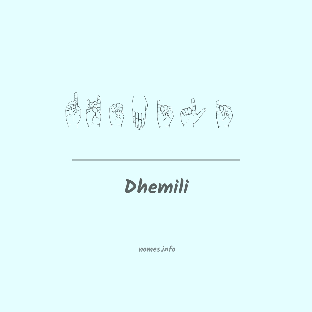Dhemili em Libras