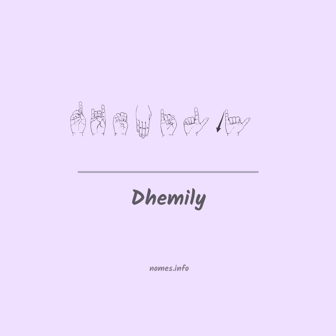 Dhemily em Libras