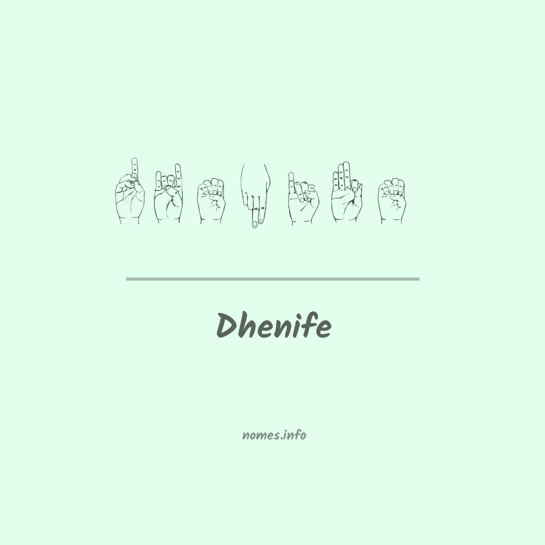 Dhenife em Libras