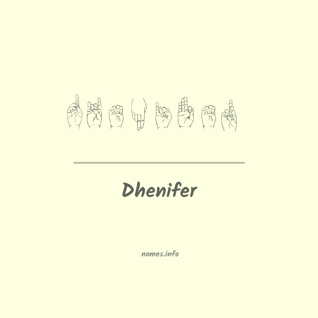 Dhenifer em Libras