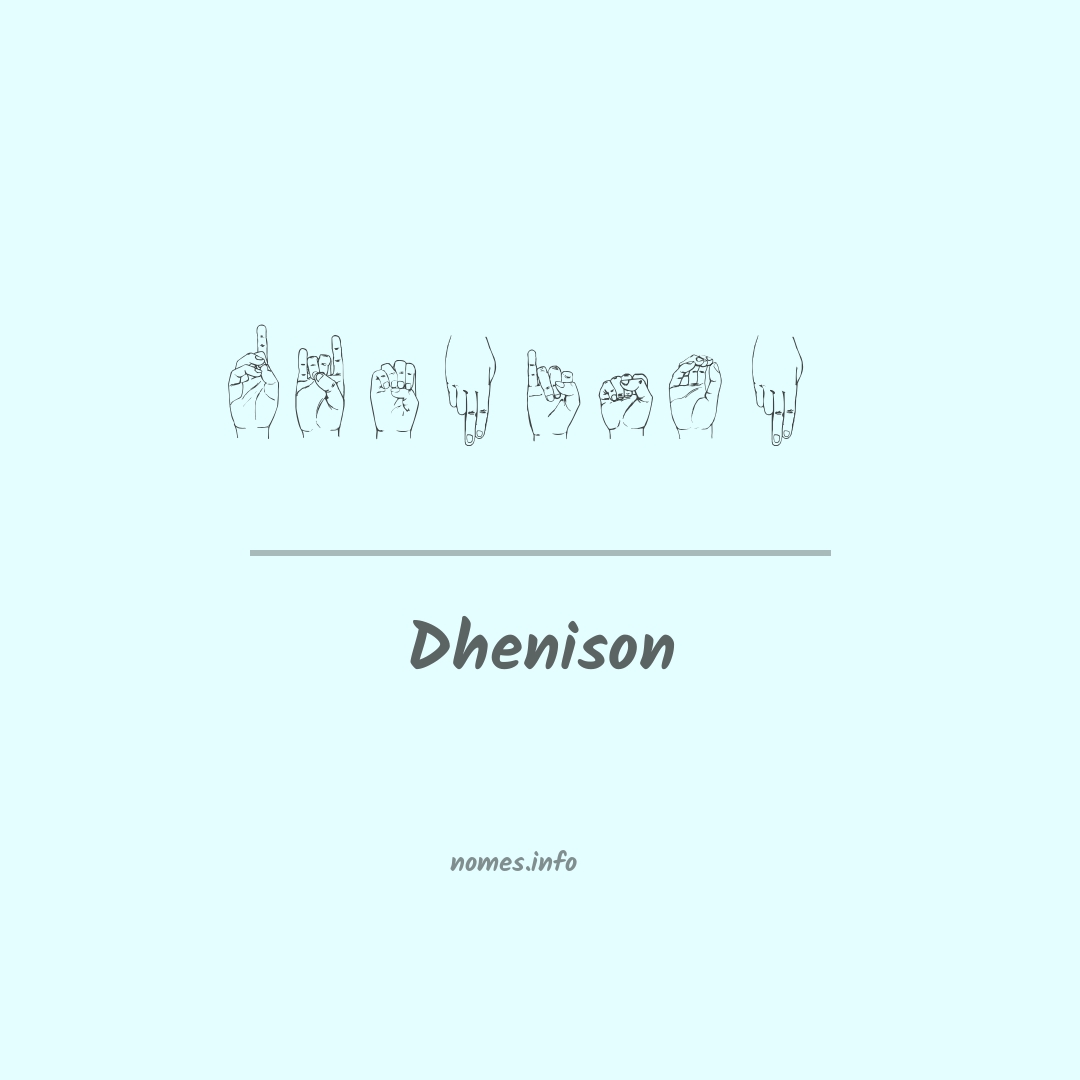 Dhenison em Libras
