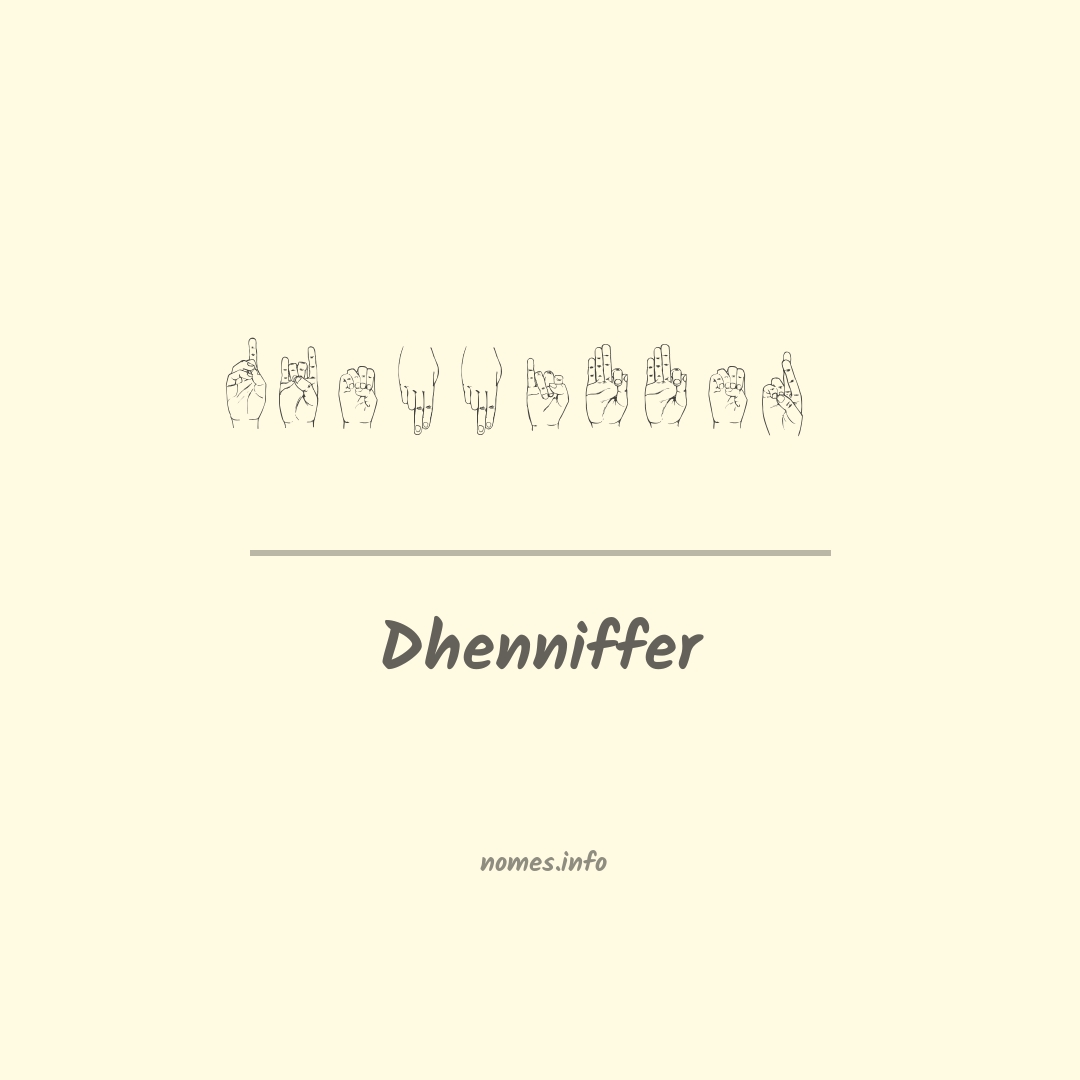 Dhenniffer em Libras