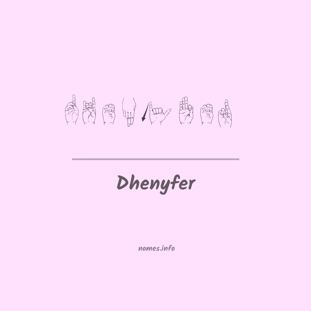 Dhenyfer em Libras