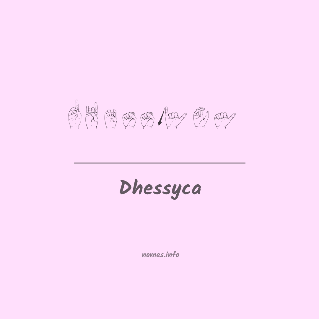 Dhessyca em Libras