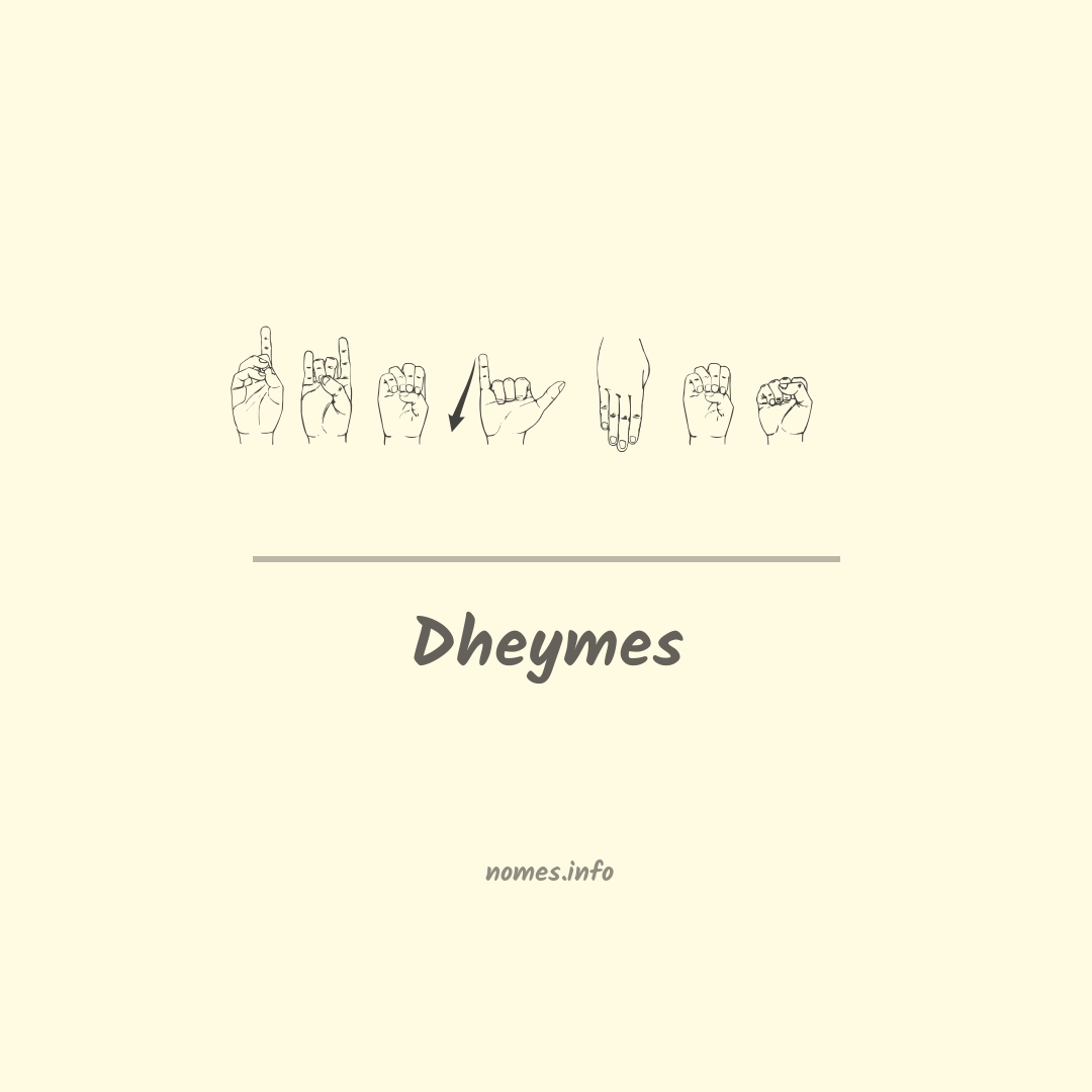 Dheymes em Libras