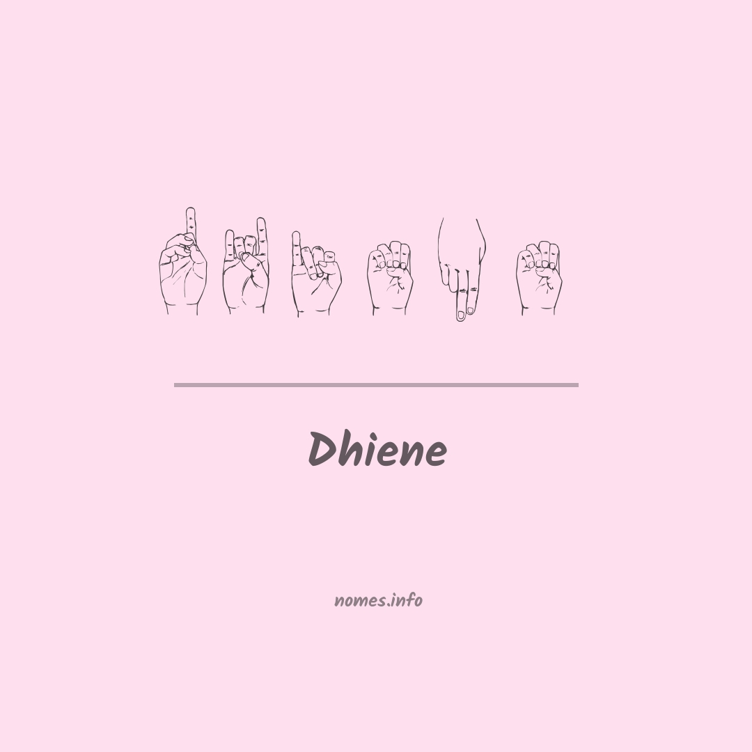 Dhiene em Libras
