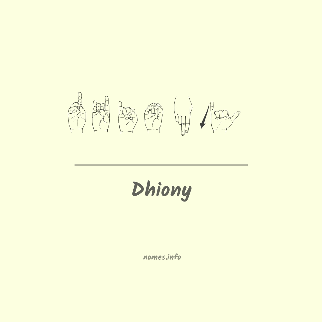 Dhiony em Libras