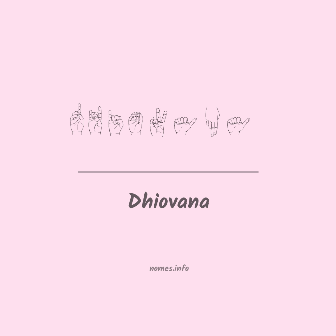 Dhiovana em Libras
