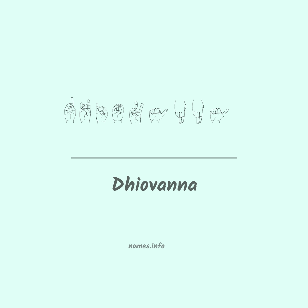 Dhiovanna em Libras