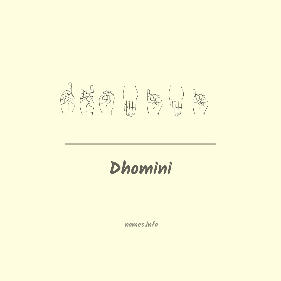Dhomini em Libras