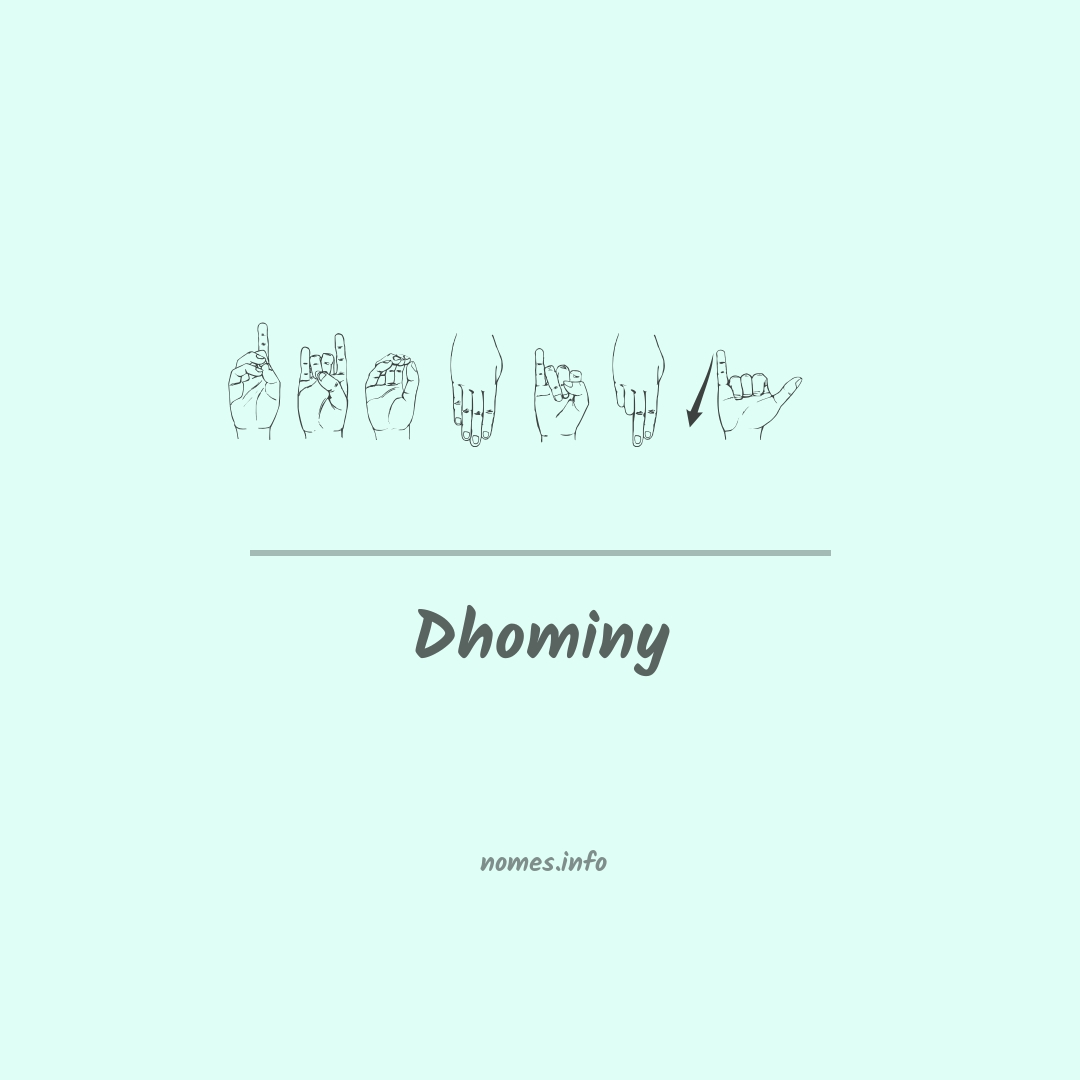Dhominy em Libras