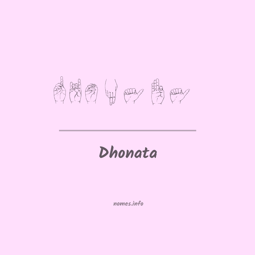 Dhonata em Libras