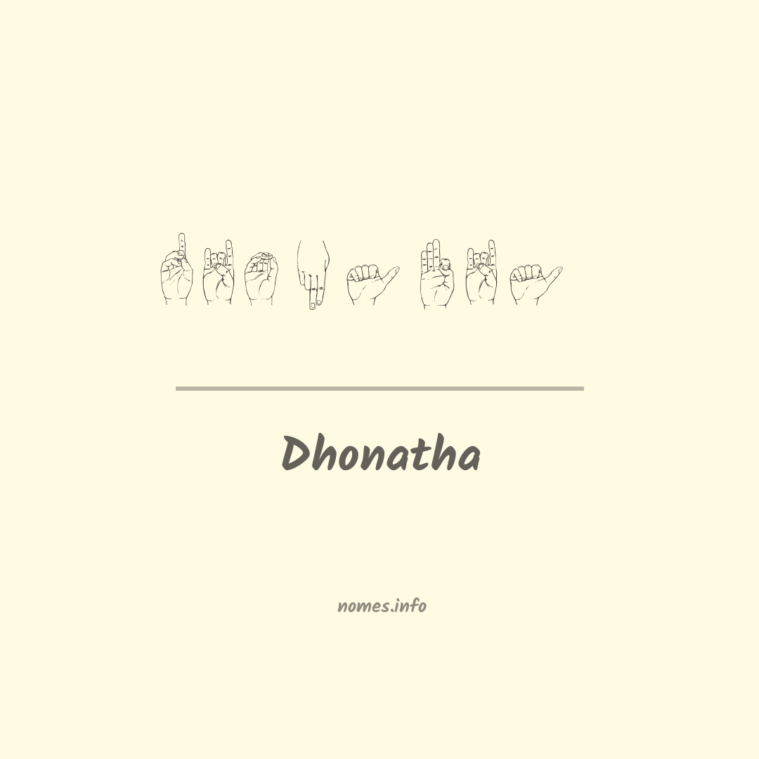 Dhonatha em Libras
