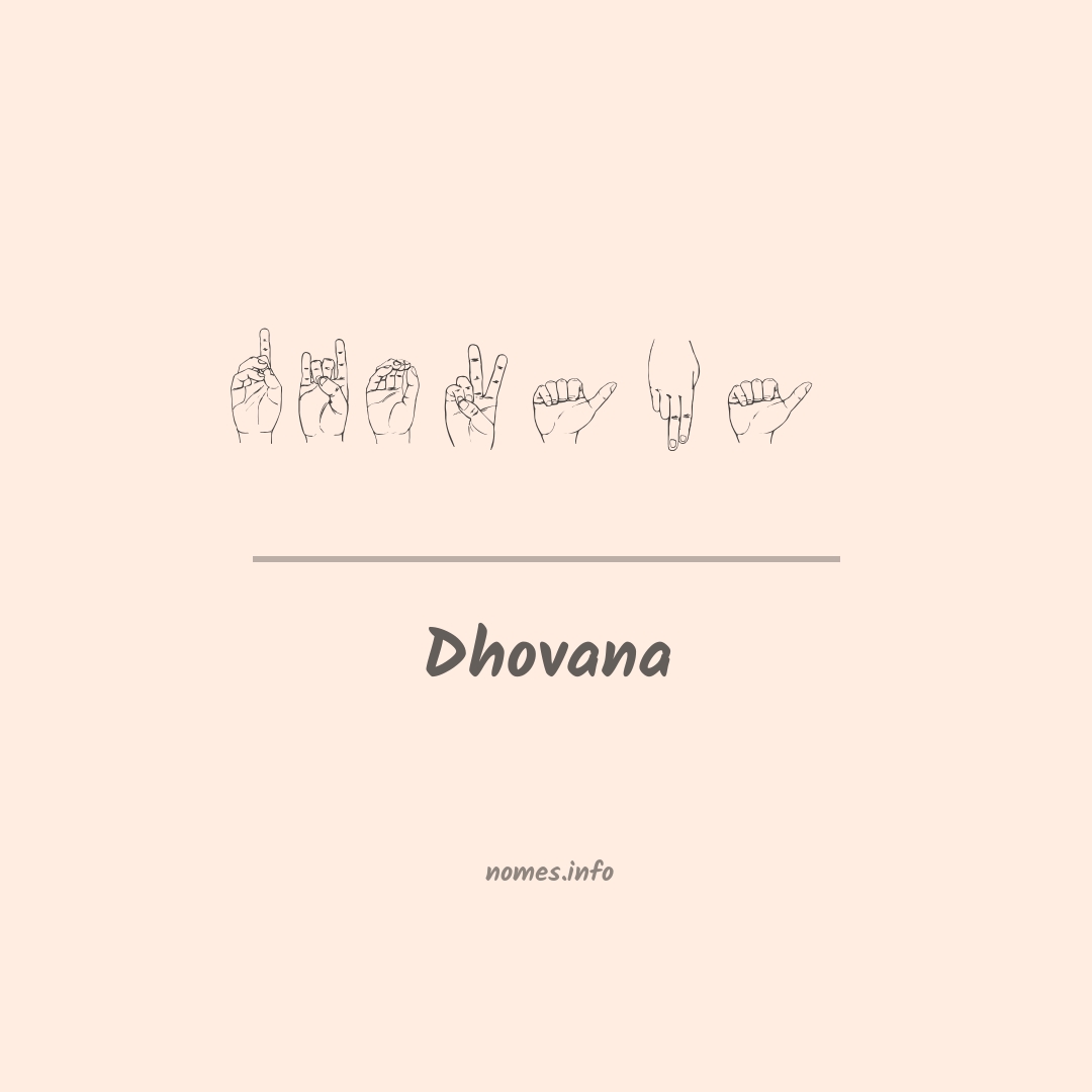 Dhovana em Libras Dhovana em Libras