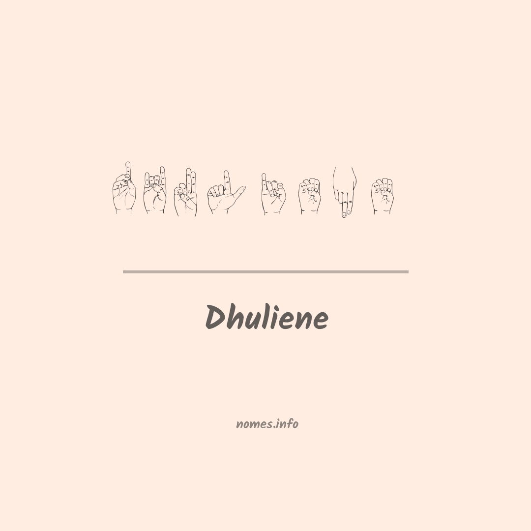 Dhuliene em Libras