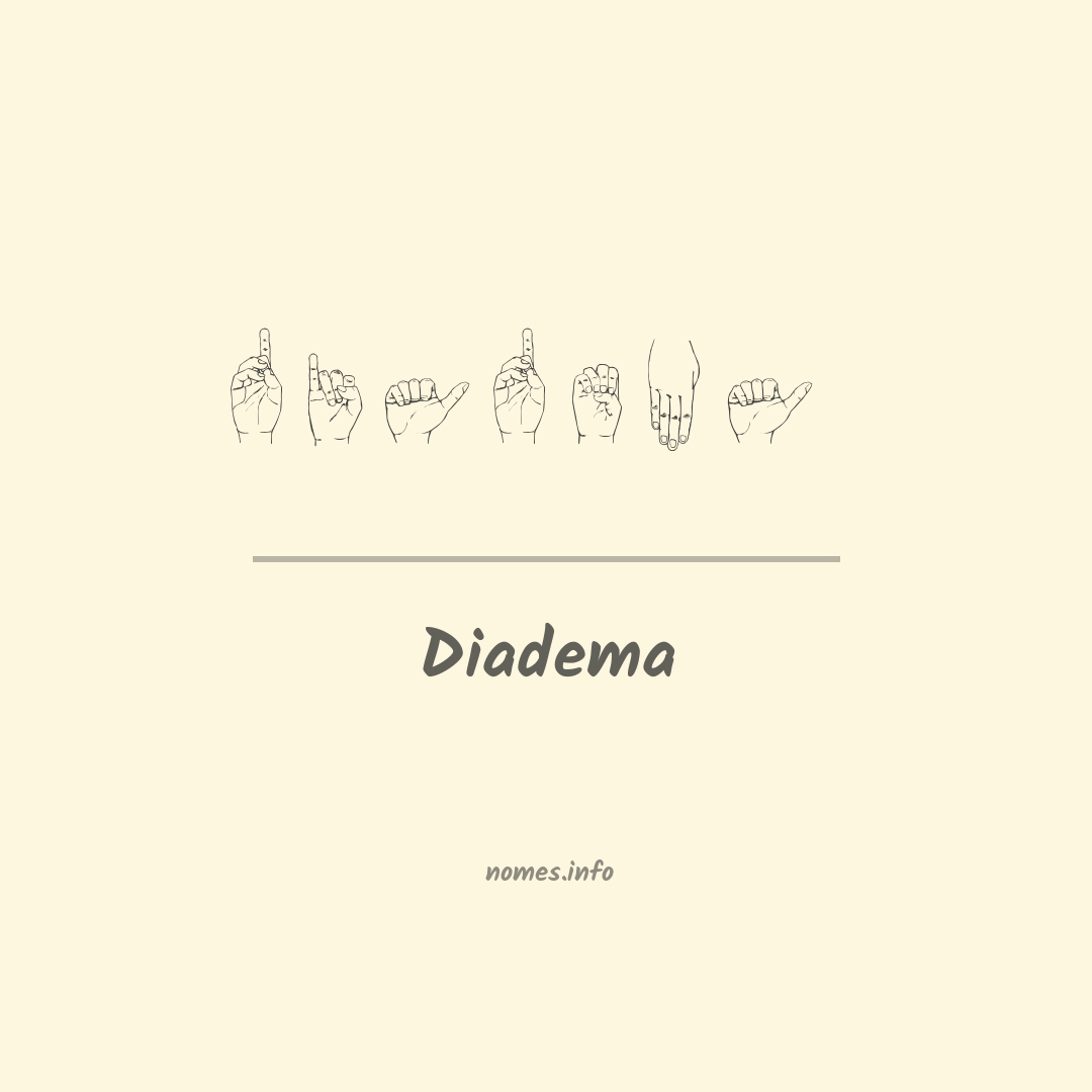 Diadema em Libras