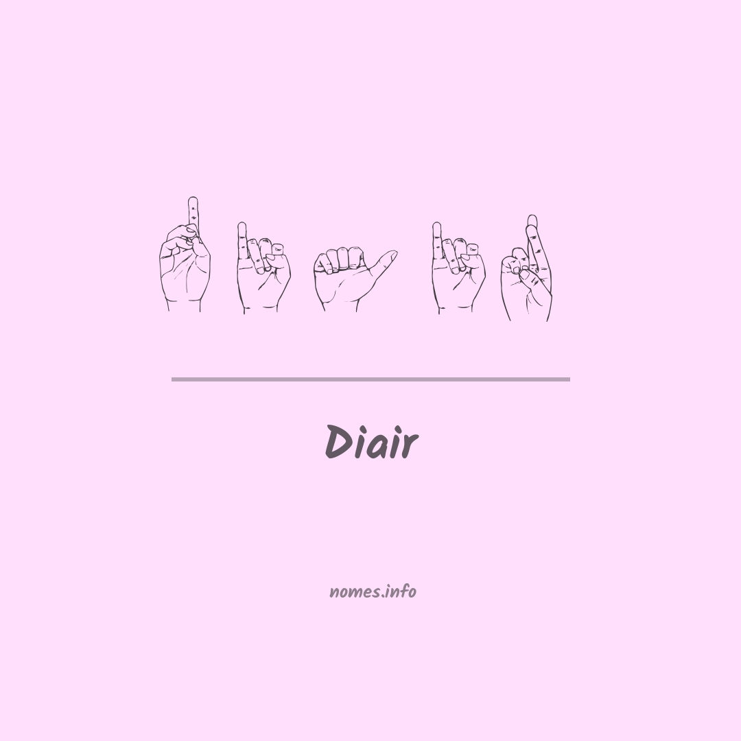 Diair em Libras