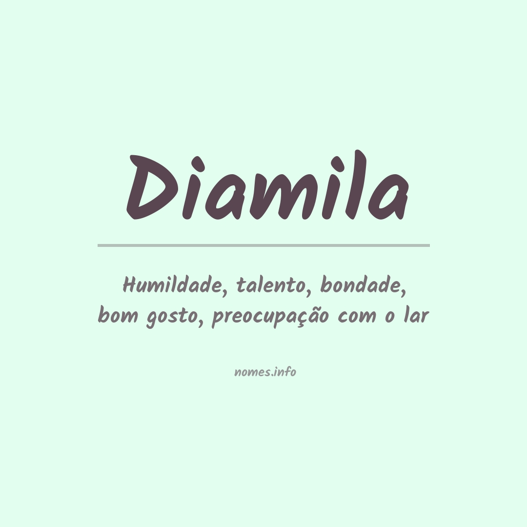 Significado do nome Diamila