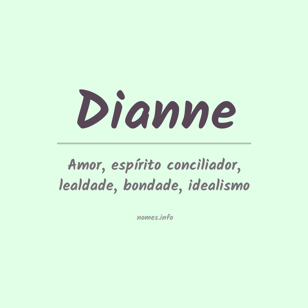 Significado do nome Dianne