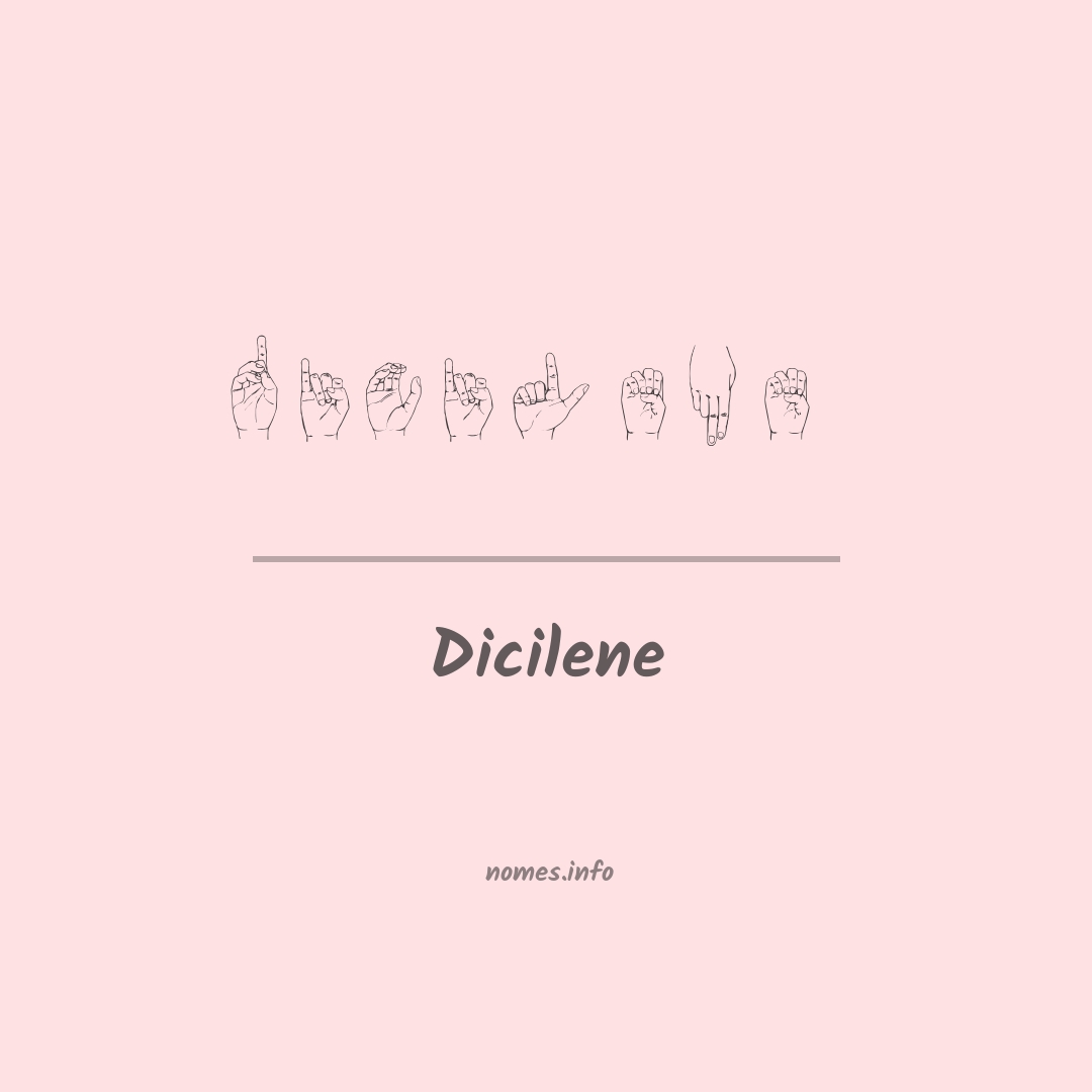 Dicilene em Libras