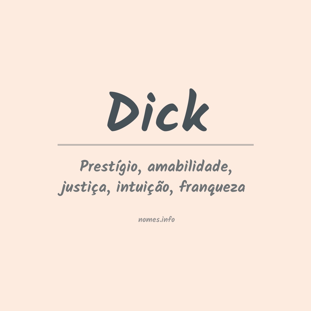 Significado do nome Dick