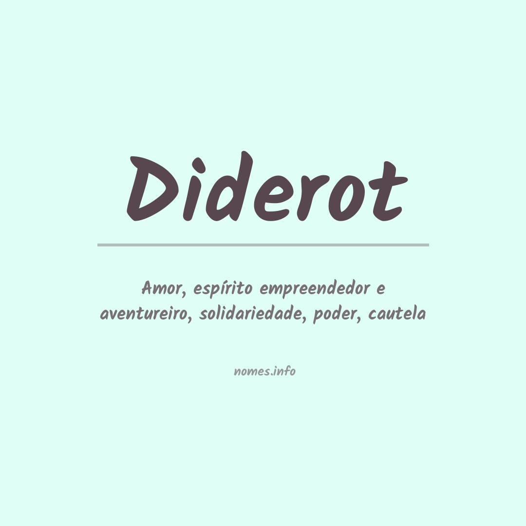 Significado do nome Diderot